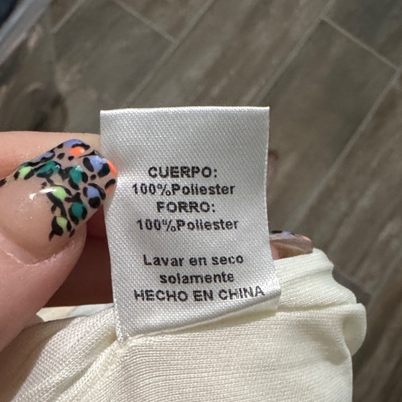 TCEC Cream Sleeveless Dress with Ruffle Hem - Picture 5 of 8